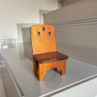 Малък стол дървен столче декоративно, снимка 1 - Декорация за дома - 42811958