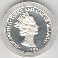 Turks and Caicos-5 Dollars-1996-KM# 147-The Flying Scotsman, снимка 4 - Нумизматика и бонистика - 42851826
