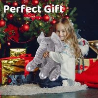 Нова плюшена играчка сив слон Момичета Момчета Деца Подарък, снимка 4 - Плюшени играчки - 42353773