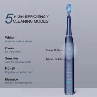 Електрическа четка за зъби Seago SG-575 с 5 режима на почистване и резервни глави, снимка 2 - Други - 44149991