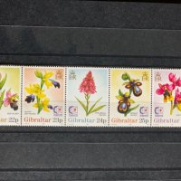 455. Гибралтар 1995 ~ “ Флора. Орхидеи ” ,**,MNH, снимка 1 - Филателия - 32138207