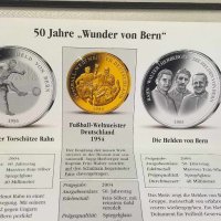 Сребърни юбилейни медали Das Wunder von Bern, 50г, снимка 14 - Нумизматика и бонистика - 44290953