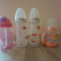 Бебешки шишета NUK, снимка 4 - Прибори, съдове, шишета и биберони - 34089058
