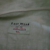 Мъжка риза с къс ръкав от лен Easy Wear, снимка 5 - Ризи - 36513483