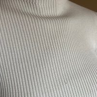Бяла блуза рипс - поло !, снимка 2 - Блузи с дълъг ръкав и пуловери - 42402144