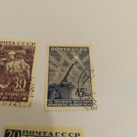 Пощенски марки Почта Ссср 1942, снимка 2 - Филателия - 44603279