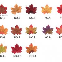 25 бр Изкуствени есенни листа листо за декорация и украса от текстил кленови, снимка 9 - Други - 23209937