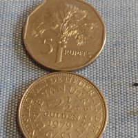 Две монети 2 1/2 гулдена 1979г. / 5 рупии 2010г. Сейшелските острови 31722, снимка 1 - Нумизматика и бонистика - 44491863