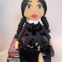 Wednesday Addams кукла, Уензди  Адамс , Уенздей , снимка 6 - Плюшени играчки - 41407845