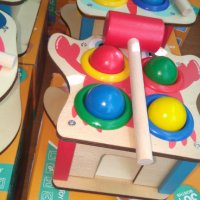 Ново - 6 модела дървени масички с топки и чук за урдяне / дървени играчки  , снимка 10 - Играчки за стая - 36875133