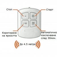 Комплект LED лампи с дистанционно таймер, бял, 3 бр, снимка 3 - Лампи за стена - 38360987