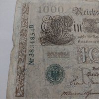 Райх банкнота - Германия - 1000 марки/ 1910 година - 17897, снимка 3 - Нумизматика и бонистика - 31019943