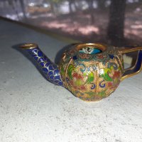 Малко чайниче Клоазоне, снимка 5 - Антикварни и старинни предмети - 34348497