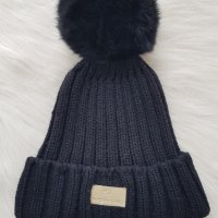 Зимна шапка с естествен пух, снимка 15 - Шапки - 42804124
