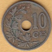 10 сантима 1903(френска легенда), Белгия, снимка 1 - Нумизматика и бонистика - 38513869