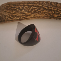 Масивен Тамплиерски пръстен от медицинска стомана, снимка 4 - Други ценни предмети - 44758824