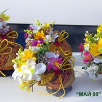 Мини гърненца с пъстри цветя, снимка 2 - Подаръци за жени - 44353679