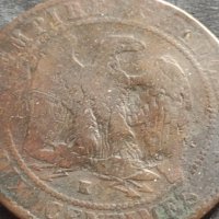 Рядка монета 10 сантима 1855г. Франция Наполеон трети за КОЛЕКЦИЯ 26428, снимка 3 - Нумизматика и бонистика - 42686435