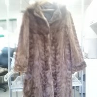 Продавам дълго палто от естествен  косъм  , снимка 1 - Палта, манта - 38797654