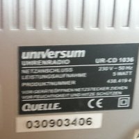 Радио-часовник с CD UNIVERSUM UR-CD 1036, снимка 6 - Радиокасетофони, транзистори - 44366830