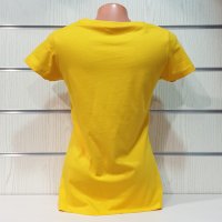 Нова дамска тениска с дигитален печат Спондж боб, снимка 5 - Тениски - 32034831