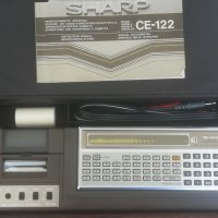 SHARP PC 1210. CE 122. 1980г. Ретро компютър и принтер. Първият програмируем ръчен компютър. Japan. , снимка 2 - Антикварни и старинни предмети - 40058755