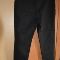 Пролетно-есенен черен панталон на бежови точки, снимка 3 - Панталони - 42860080