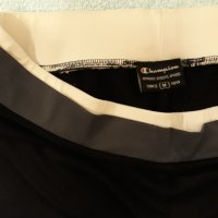 Спортни черни клинове със сиво и бяло на кръста и прозрачен щамп под коляното, еластични, спортни, снимка 16 - Клинове - 37402435