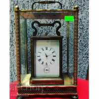 Каретен часовник репетир,будилник и гонг, снимка 1 - Антикварни и старинни предмети - 31444712