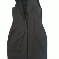 Много ефектна маркова черна рокля ЕКСПЛОЗИЯ-кожа и стегнато трико,елегантна, изкл.впечатляваща , снимка 12 - Рокли - 37265004