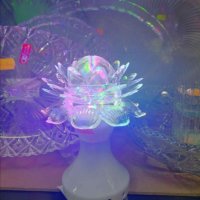 Настолна въртяща се LED диско лампа , снимка 1 - Лед осветление - 35030225