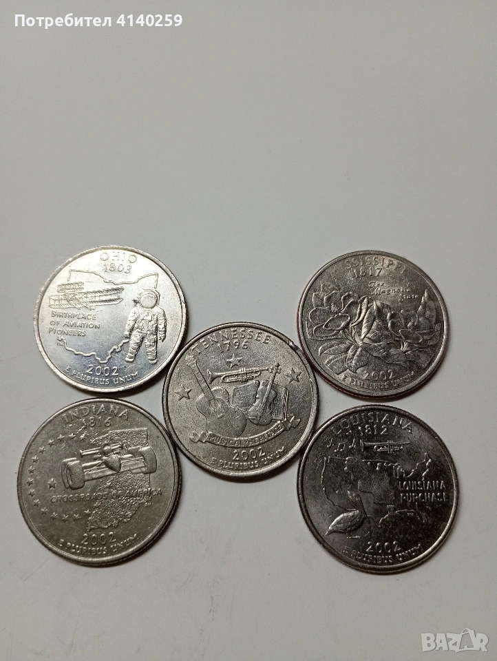 САЩ 1/4 КУОРТЪР ДОЛАР 2002 Г , снимка 1