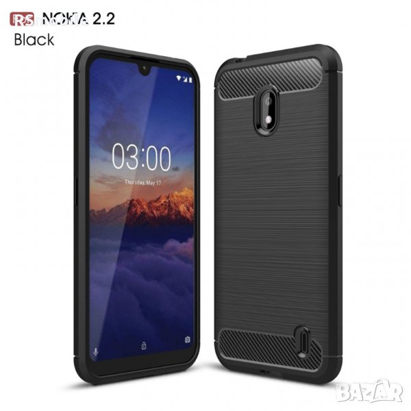 Nokia 2.2 - Силиконов Кейс Гръб CARBON, снимка 1