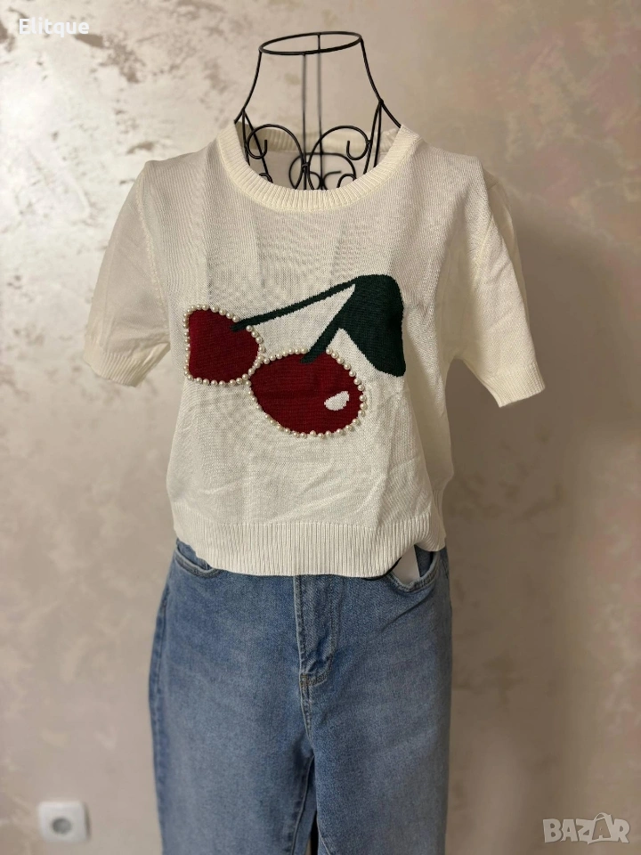 блуза от машинно плетиво , снимка 1