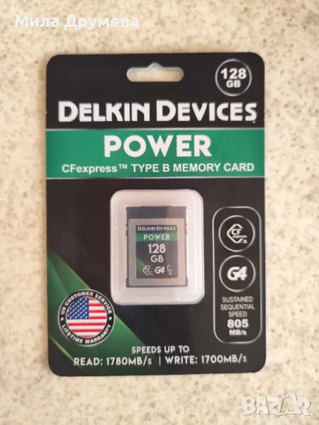 карта Delkin Devices Power CFexpress 128 GB Type B, снимка 1