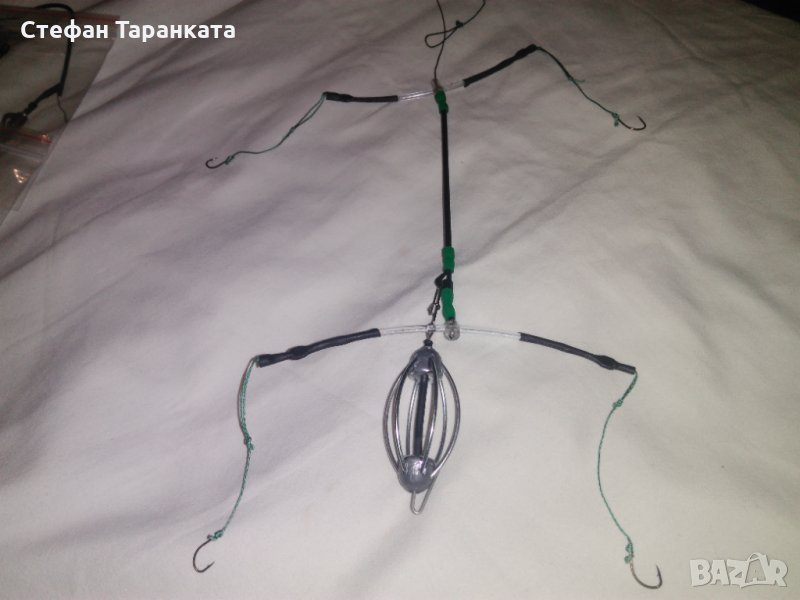 660 монтаж за риболов на шаранови риби с 20 грамова хранилка. , снимка 1