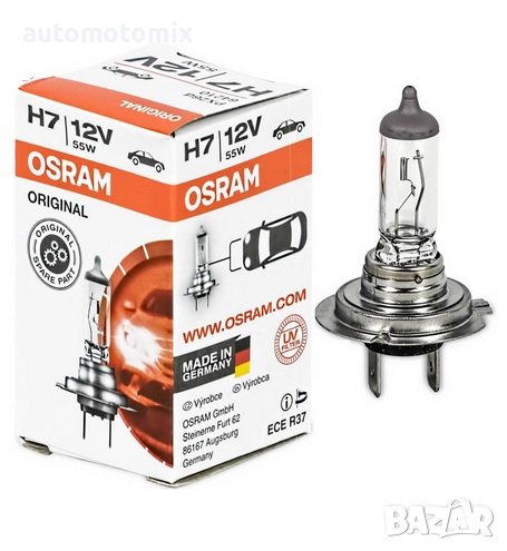КРУШКА ЗА ФАР OSRAM H7 12V 55W - 64210, снимка 1