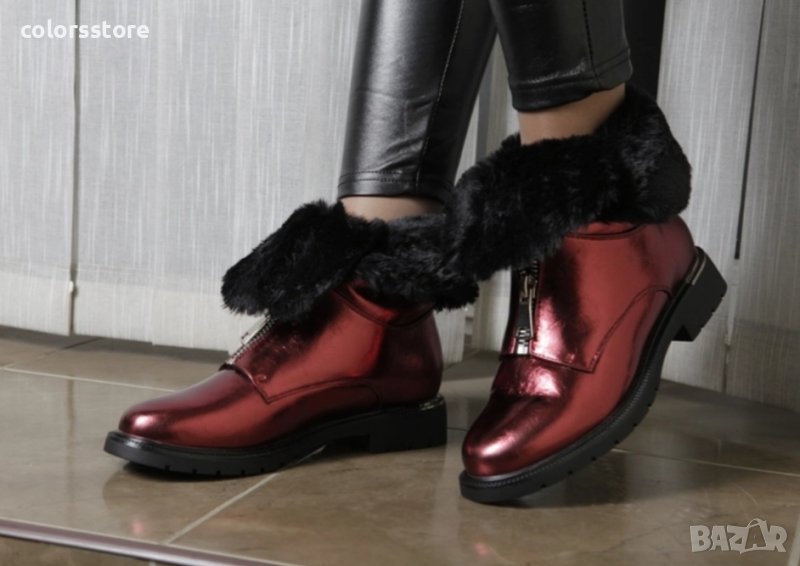 Равни боти - бордо - ZP206, снимка 1