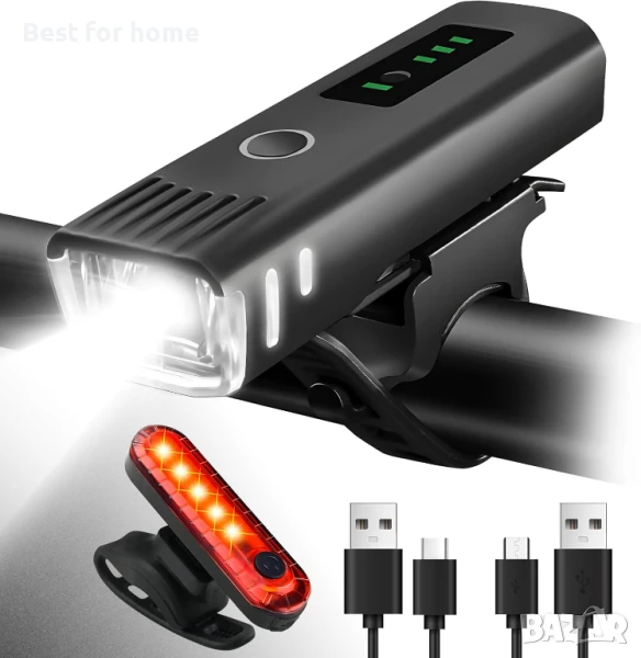 LED велосипедни светлини за нощно каране, снимка 1