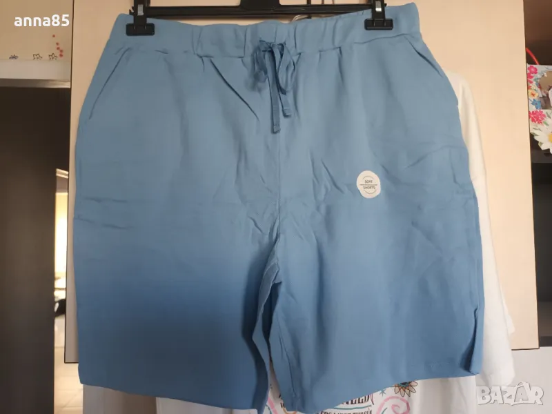Нови къси сини панталонки 2ХЛ, снимка 1