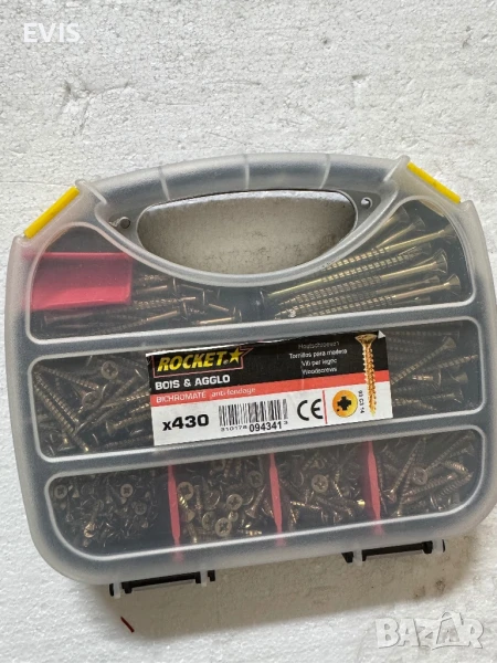 Комплект винтове за дърво Rocket Bois & Agglo – 430 бр. – с връх тип 17, снимка 1