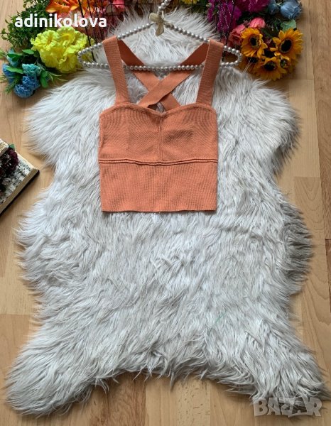 Прасковен топ/потник, снимка 1