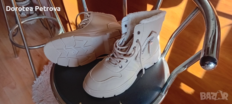 Зимни дамски боти, тип кубинки, снимка 1