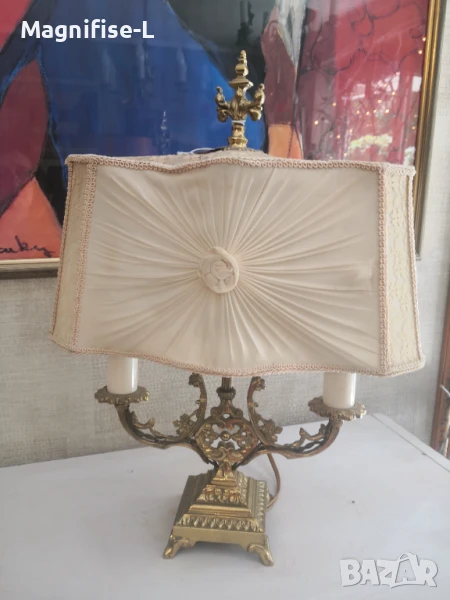 Настолна лампа месинг , снимка 1