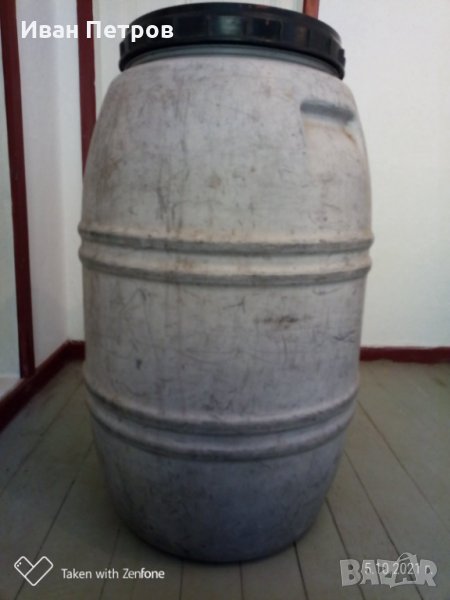 бидон  200л с винтов капак, снимка 1