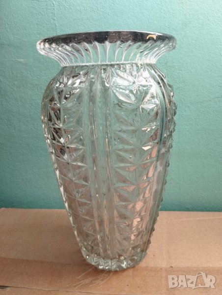 Кристална ваза арт деко, снимка 1