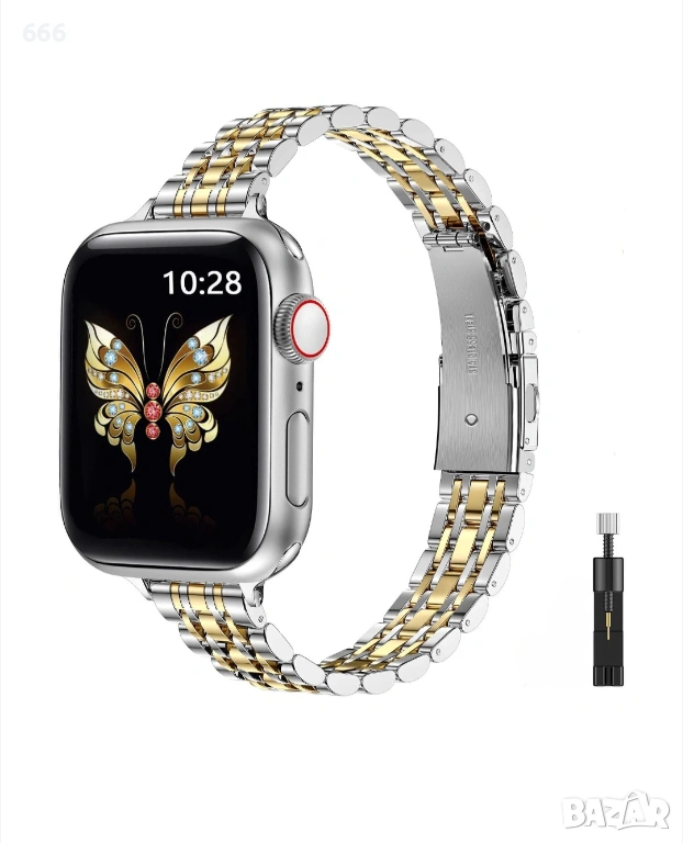 Каишка Apple Watch Series 10 (42 mm), съвместима с 41 mm 40 mm 38 mm , снимка 1