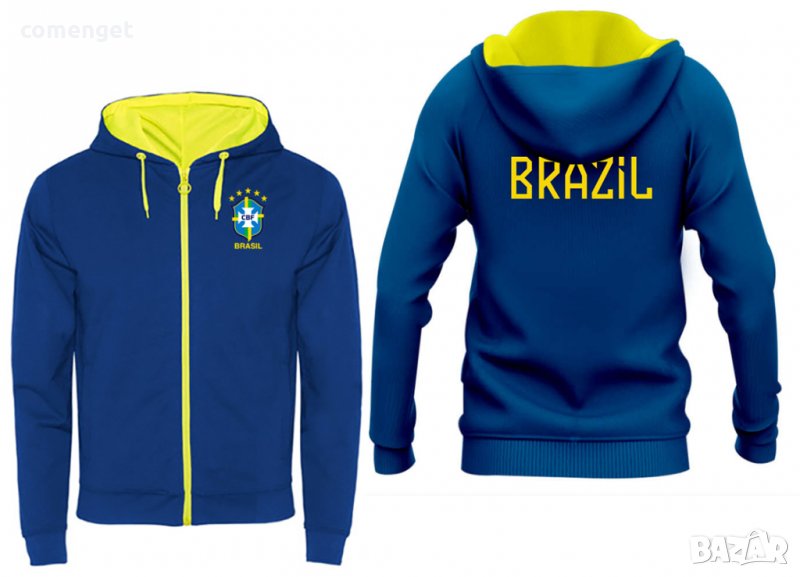 Горнища с цип, zip hoodie BRAZIL / БРАЗИЛИЯ, ИСПАНИЯ / SPAIN, NETHERLANDS, ENGLAND!, снимка 1