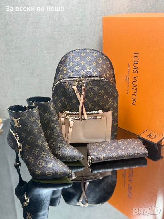 Louis Vuitton Дамски Боти На Ток Луис Витон Код SK114, снимка 1