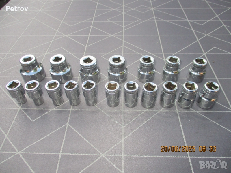 HEYCO No.50-12 - MADE IN GERMANY - 1/2" / 18 броя ВИСОКОКАЧЕСТВЕННИ 12-стенни вложки 10 - 32 mm !!! , снимка 1